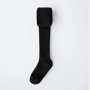Zara Kids Plain Ribbed Tights